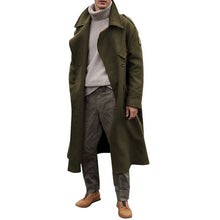 Load image into Gallery viewer, New Khaki Trench Coat Men Classic Autumn Winter Long Jacket Men Casual Loose Long Coat Trench Male Overcoat Streetwear Coat