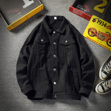 Load image into Gallery viewer, Denim Jacket Mens 2020 Spring and Autumn New Casual Korean Trend Trend Overalls Japanese Streetwear Mens Coats and Jackets