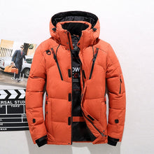 Load image into Gallery viewer, Men Down High Quality Thick Warm Winter Jacket Hooded Thicken Duck Down Parka Coat Casual Slim Overcoat With Many Pockets Mens
