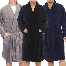 Load image into Gallery viewer, Mens &amp; Ladies Cotton Terry Towelling Shawl Bathrobe Dressing Gown Bath Robe
