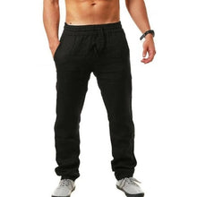 Load image into Gallery viewer, 2019 Men Cotton and Linen Trousers Linho Verao Calcas Dos Homens Com Cordao Loose PantsCotton and  Men Solids Harem PANTS m-3XL
