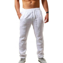 Load image into Gallery viewer, 2019 Men Cotton and Linen Trousers Linho Verao Calcas Dos Homens Com Cordao Loose PantsCotton and  Men Solids Harem PANTS m-3XL
