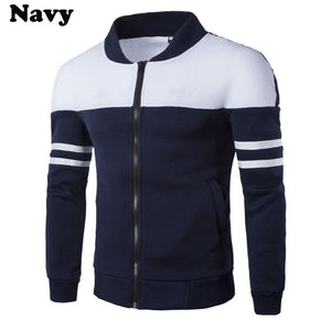 Fashion men's ribbon decoration stitching set casual new men's spring and autumn men's jacket