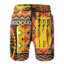 Load image into Gallery viewer, Mens Swimwear Swim Shorts Trunks African Mask Illustration Beach Board Shorts Swimsuits Mens Running Sports Surffing shorts
